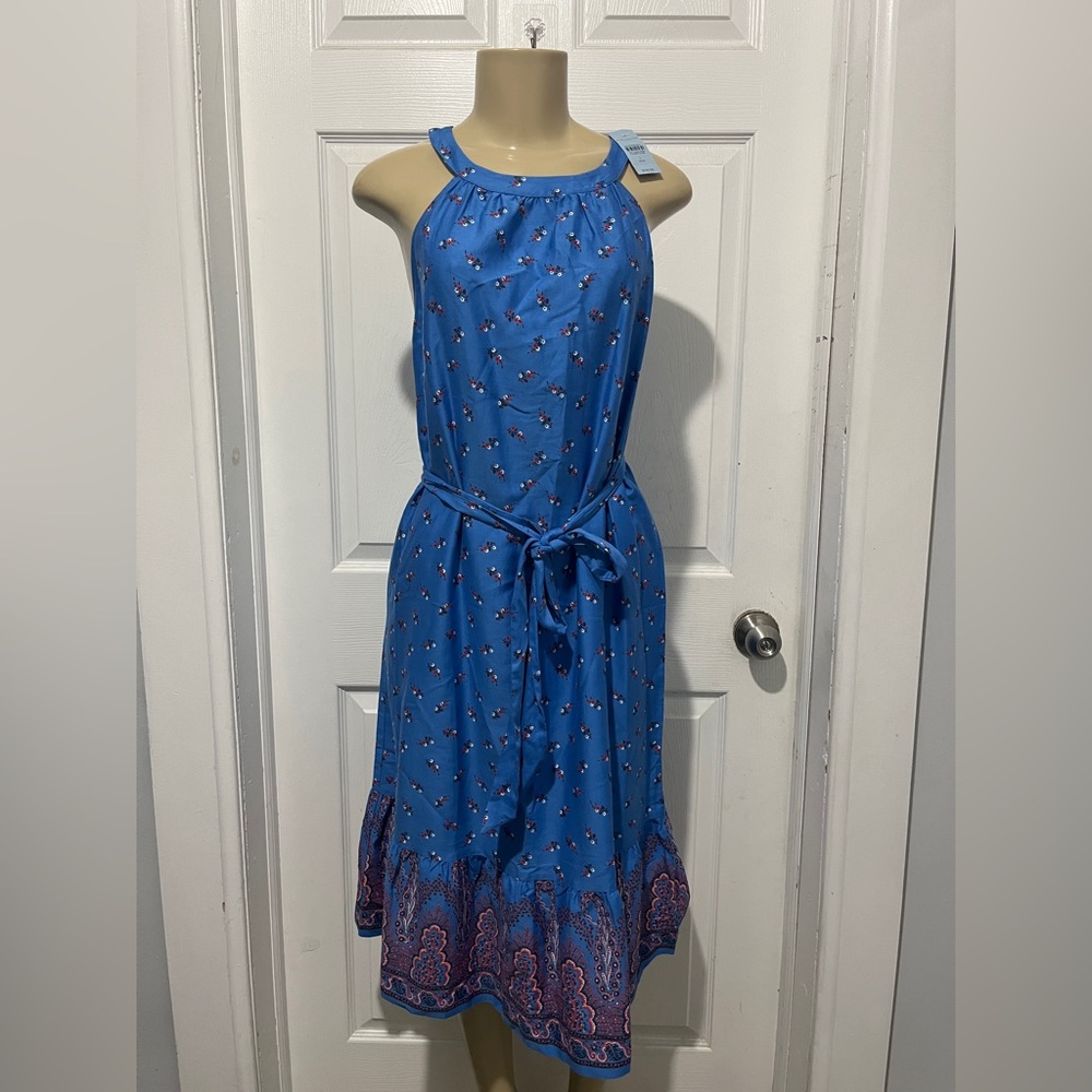 Ann Taylor Blue Halter Dress